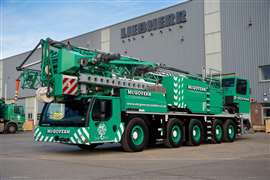 Liebherr MK 140-5.1 mobile folding construction crane for McGovern Crane Hire in the UK