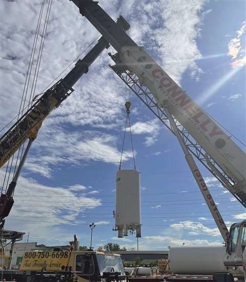 A Connelly crane in action